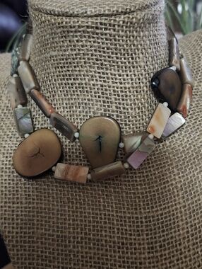 Handcrafted Multicolor Shell and Stone Necklace